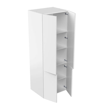 RTA - Glossy White - Double Door Tall Cabinets | 30"W x 84"H x 23.8"D