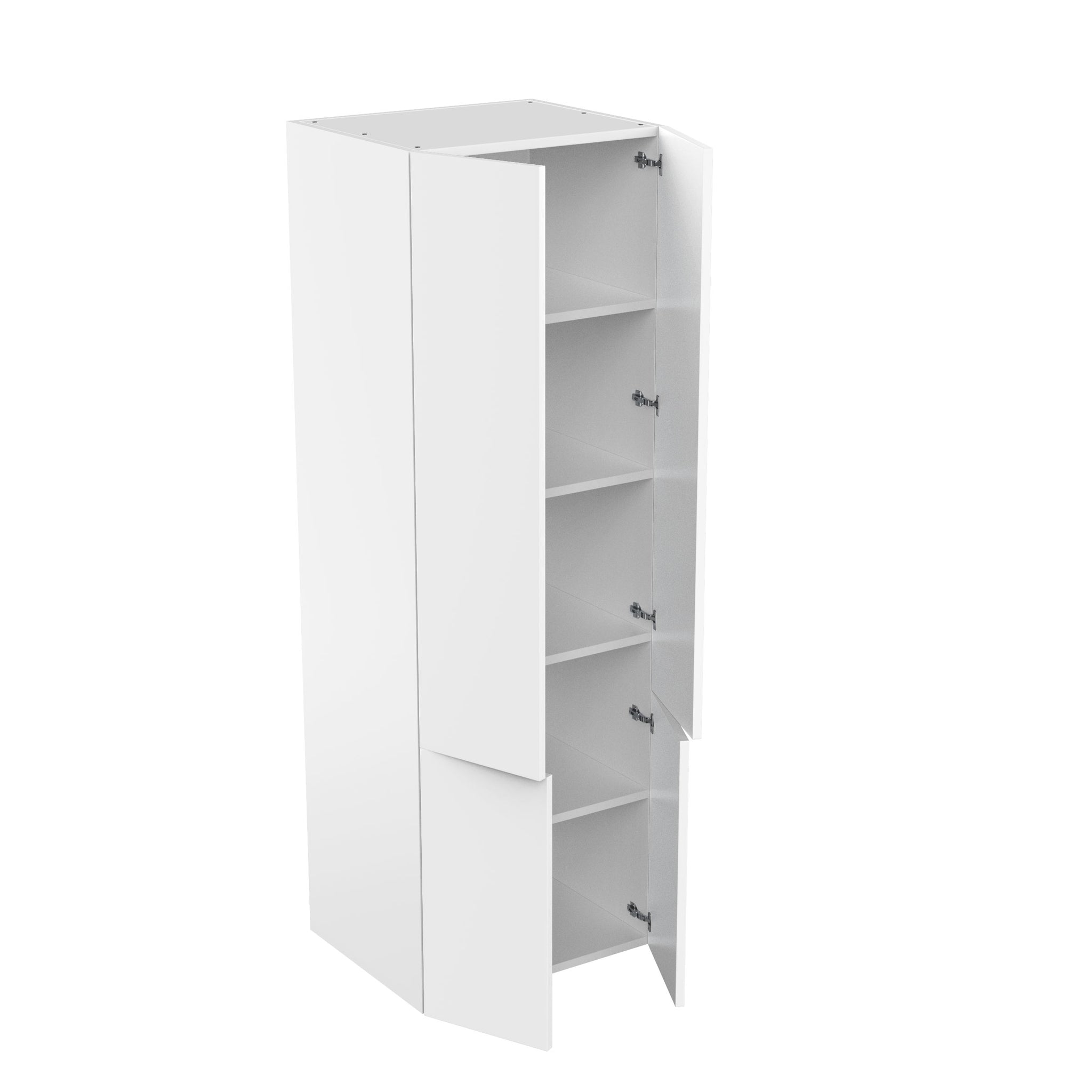 RTA - Glossy White - Double Door Tall Cabinets | 30"W x 90"H x 23.8"D