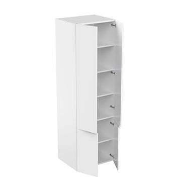 RTA - Glossy White - Double Door Tall Cabinets | 30"W x 96"H x 24"D