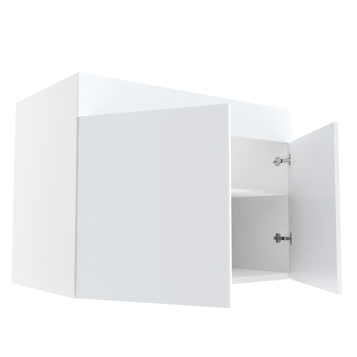 RTA - Glossy White - Sink Base Cabinets | 42"W x 30"H x 23.8"D