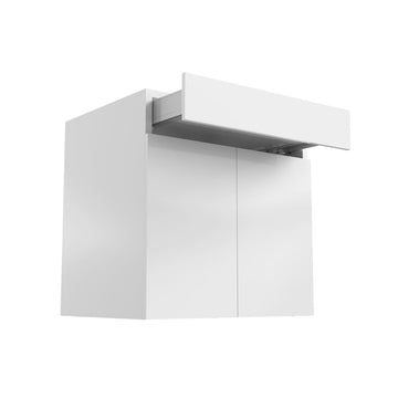RTA - Glossy White - Double Door Vanity Cabinet | 27"W x 34.5"H x 21"D