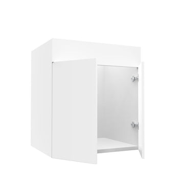 RTA - Glossy White - Sink Vanity Cabinets | 27"W x 34.5"H x 21"D