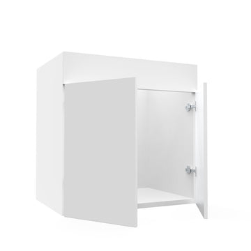 RTA - Glossy White - Sink Vanity Cabinets | 30"W x 30"H x 21"D