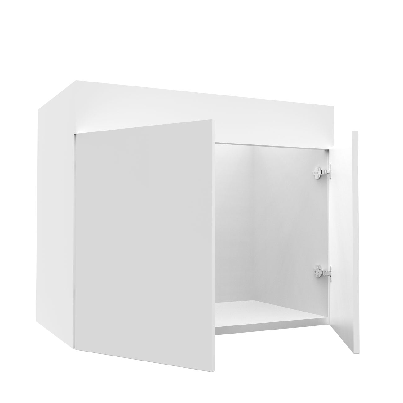 RTA - Glossy White - Sink Vanity Cabinets | 36"W x 30"H x 21"D