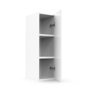 RTA - Glossy White - Single Door Wall Cabinets | 9"W x 30"H x 12"D
