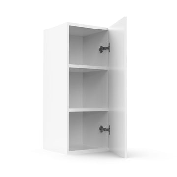 RTA - Glossy White - Single Door Wall Cabinets | 12"W x 30"H x 12"D