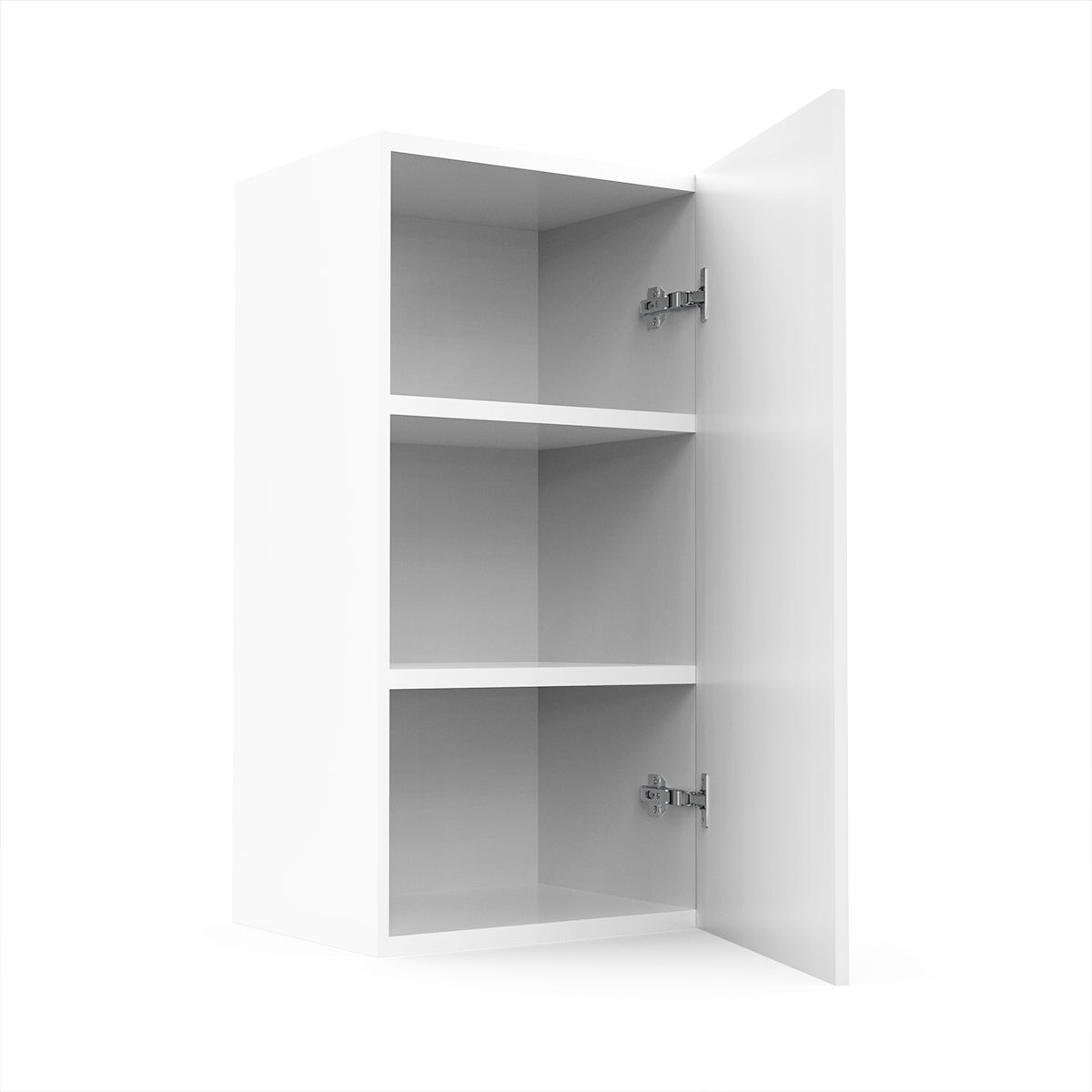 RTA - Glossy White - Single Door Wall Cabinets | 15"W x 30"H x 12"D