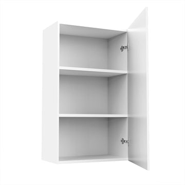 RTA - Glossy White - Single Door Wall Cabinets | 21"W x 36"H x 12"D