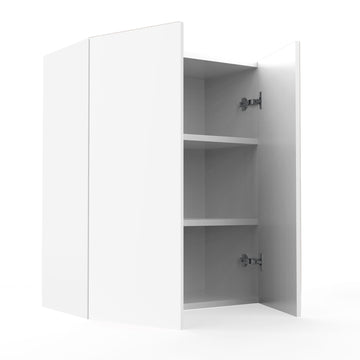 RTA - Glossy White - Double Door Wall Cabinets | 24"W x 30"H x 12"D