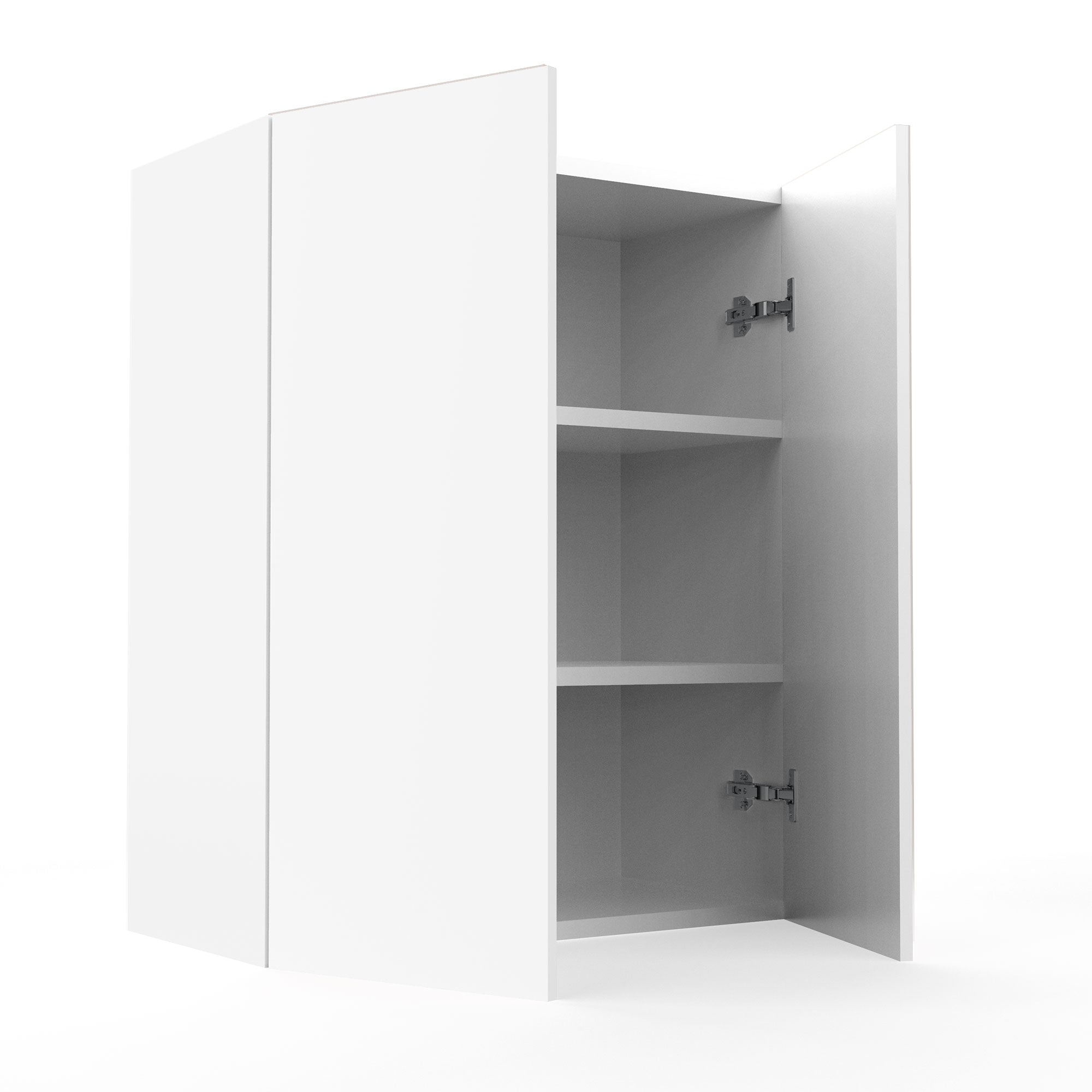 RTA - Glossy White - Single Door Wall Cabinets | 24"W x 30"H x 12"D