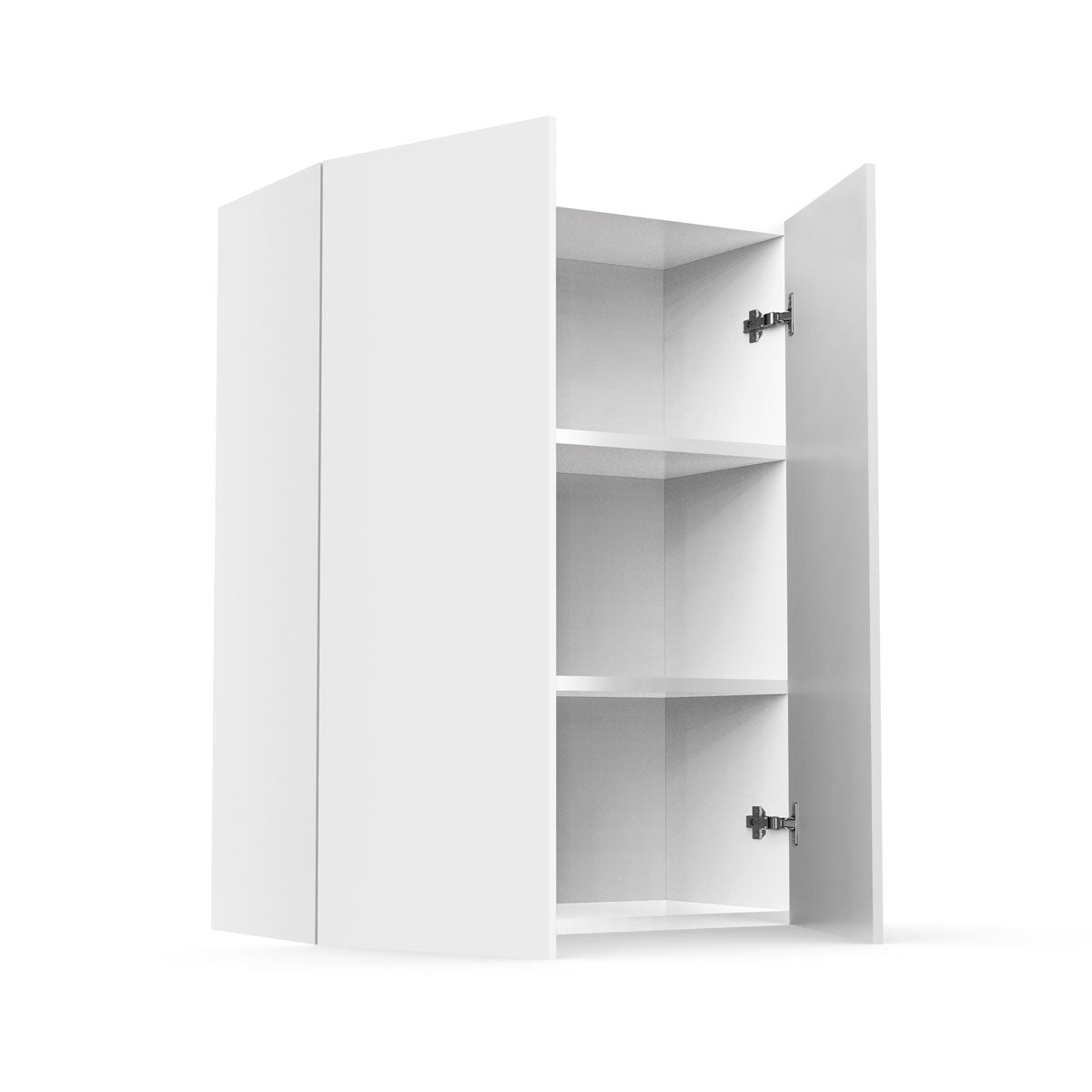 RTA - Glossy White - Single Door Wall Cabinets | 24"W x 36"H x 12"D