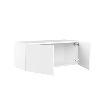 RTA - Glossy White - Double Door Wall Cabinets | 30"W x 12"H x 12"D