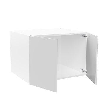 RTA - Glossy White - Double Door Refrigerator Wall Cabinets | 30