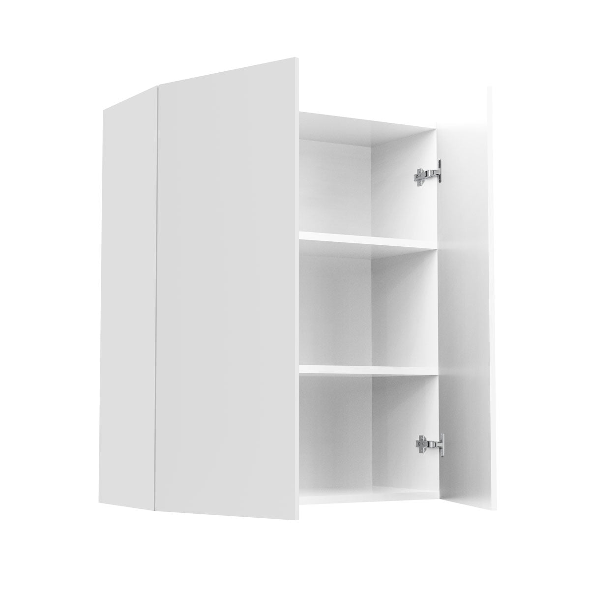 RTA - Glossy White - Double Door Wall Cabinets | 30"W x 36"H x 12"D