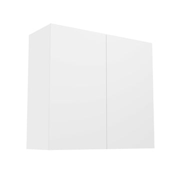 RTA - Glossy White - Double Door Wall Cabinets | 33