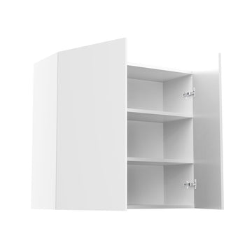 RTA - Glossy White - Double Door Wall Cabinets | 33"W x 30"H x 12"D
