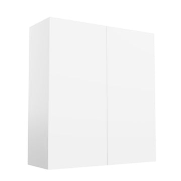 RTA - Glossy White - Double Door Wall Cabinets | 33