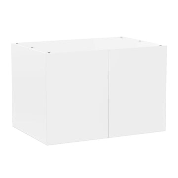RTA - Glossy White - Double Door Refrigerator Wall Cabinets | 36