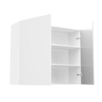 RTA - Glossy White - Double Door Wall Cabinets | 36"W x 30"H x 12"D