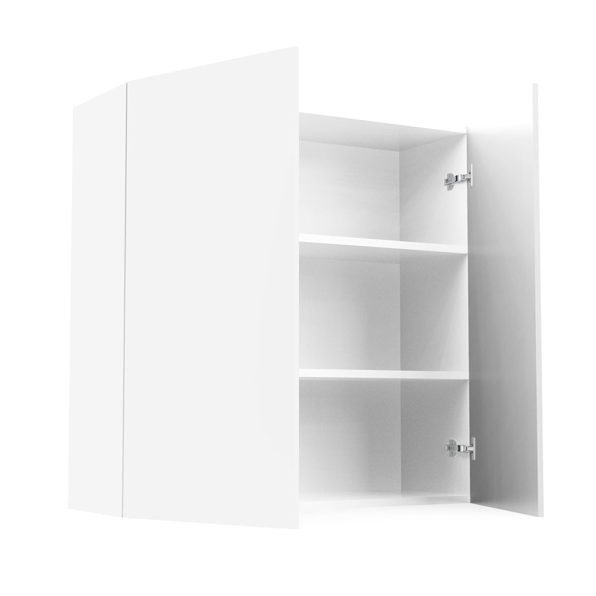 RTA - Glossy White - Double Door Wall Cabinets | 36"W x 36"H x 12"D