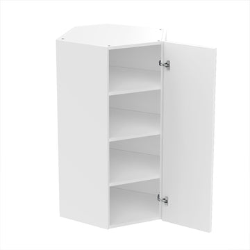 RTA - Glossy White - Diagonal Wall Cabinets | 24"W x 42"H x 12"D
