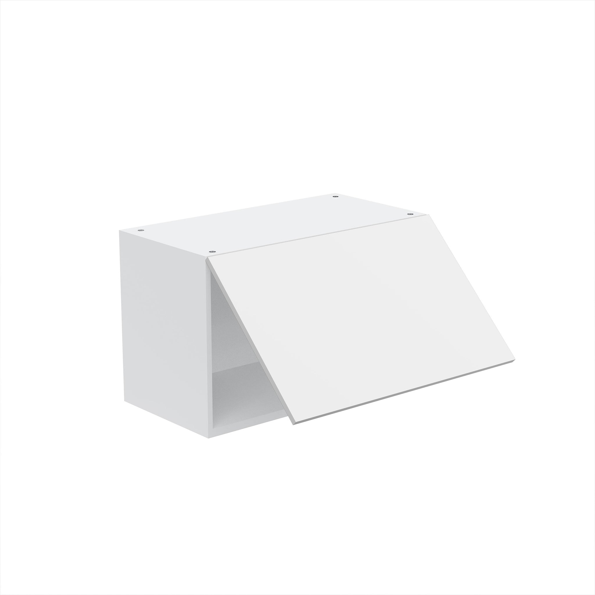 RTA - Glossy White - Horizontal Door Wall Cabinets | 24"W x 15"H x 12"D
