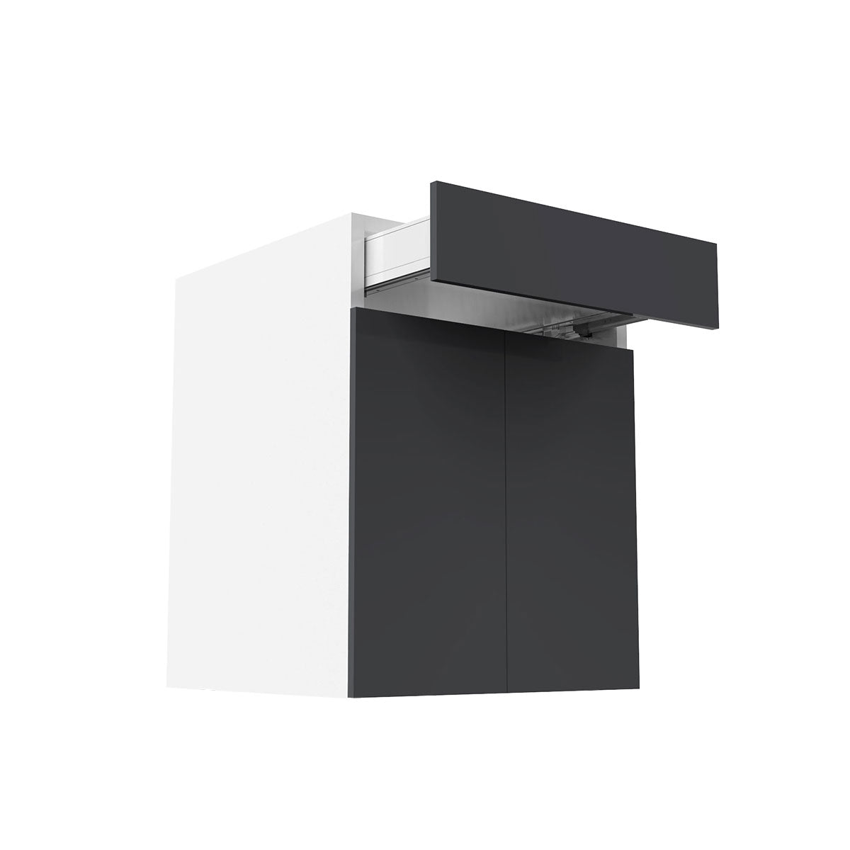 RTA - Glossy Grey - Double Door Vanity Cabinet | 27"W x 30"H x 21"D