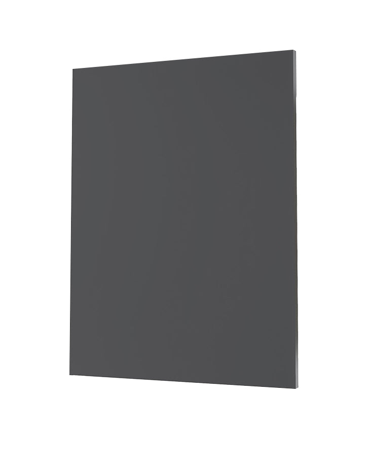 RTA - Glossy Grey - Wall End Panels | 0.6"W x 30"H x 12"D