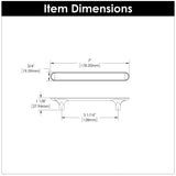 Kitchen Cabinet Handles 5-1/16 Inch (128mm) Center to Center - Hickory Hardware