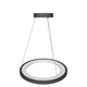 1-Ring LED Pendant Light, 35W, 3000K-6500K, 966LM, Dimmable, Matte Black Body Finish, Diameter 23.6''×71''