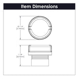 Knob 1-1/4 Inch Diameter - Pipeline Collection