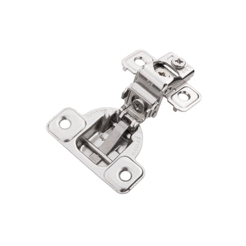 Concealed Door Hinges 1-3/8 Inch Overlay Face Frame Self-Close (2 Hinges/Per Pack) in Polished Nickel - Hickory Hardware