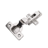 Hidden Hinges Full Inset Frameless Self-Close (2 Hinges/Per Pack) in Polished Nickel - Hickory Hardware