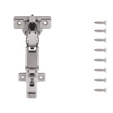 Hinge Concealed Full Overlay Frameless Self-Close 165 Degree (2 Hinges/Per Pack) in Polished Nickel- Hickory Hardware