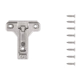 Hinge Concealed Face Frame Self-Close Mounting Plate 1 mm (2 Hinges/Per Pack) in Polished Nickel - Hickory Hardware