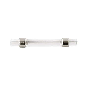Cabinet Door Handle 3 Inch Center to Center in Polished Nickel - Hickory Hardware