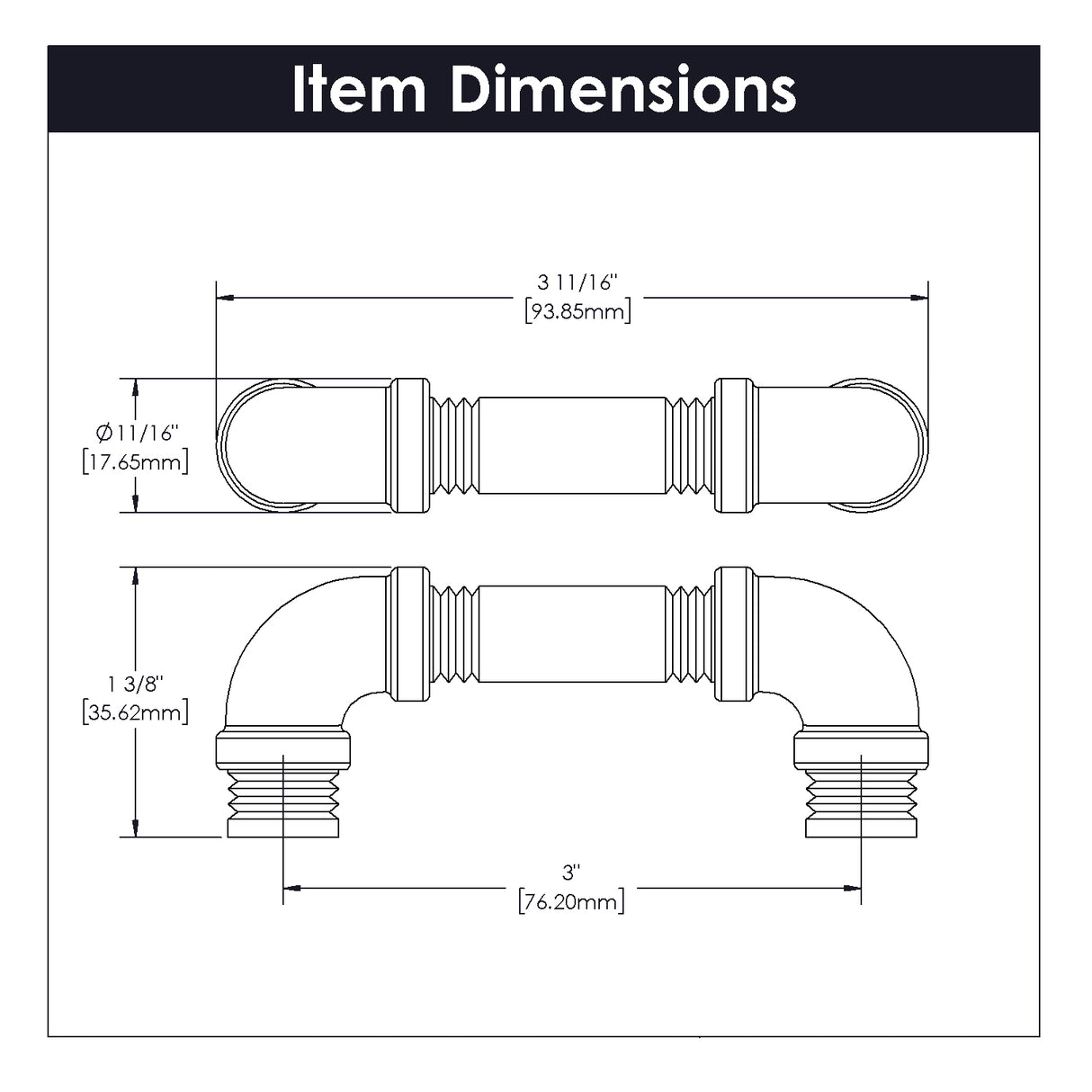 Kitchen Cabinet Pulls 3 Inch Center to Center - Hickory Hardware