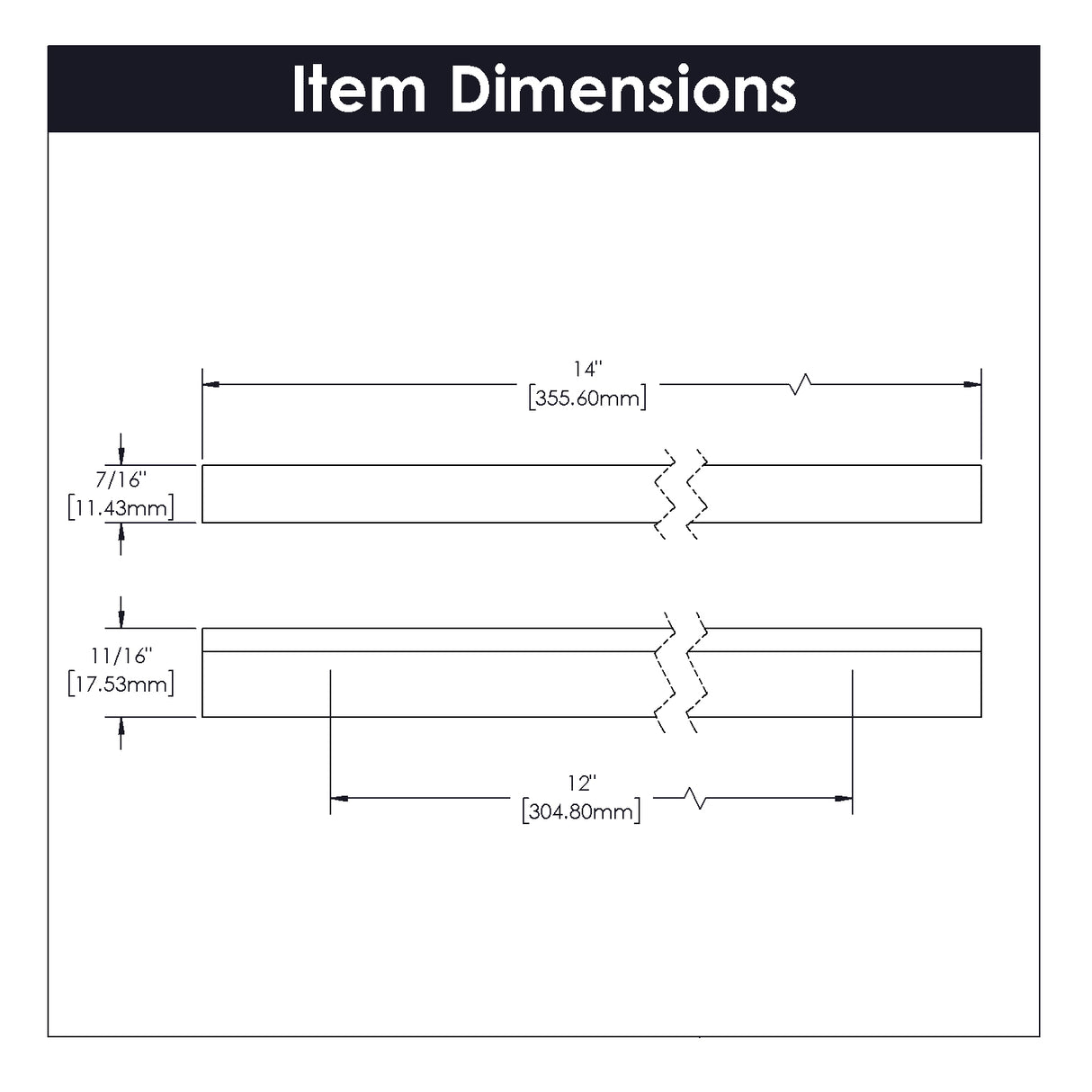 kitchen cabinet pulls 12 Inch Center to Center - Hickory Hardware