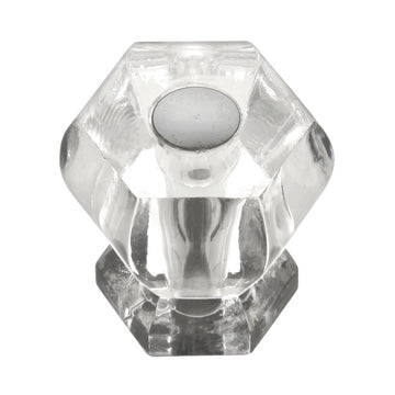 Polished Nickel Knob 1-3/16 Inch Diameter - Crystal Palace Collection