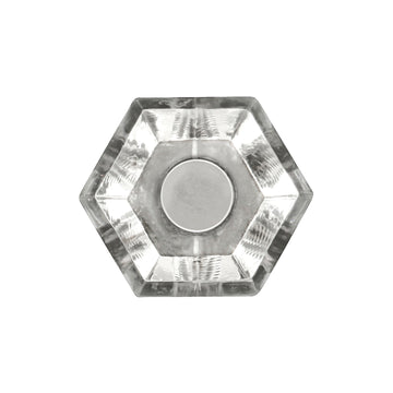 Polished Nickel Knob 1-3/16 Inch Diameter - Crystal Palace Collection