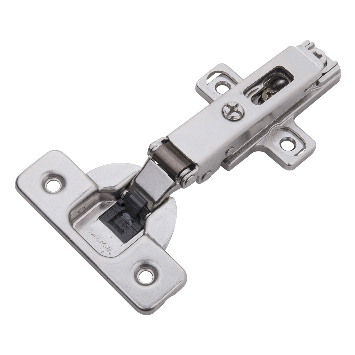 Hinge Concealed Full Overlay Frameless Soft Close (2 Hinges/Per Pack) Polished Nickel - Hickory Hardware