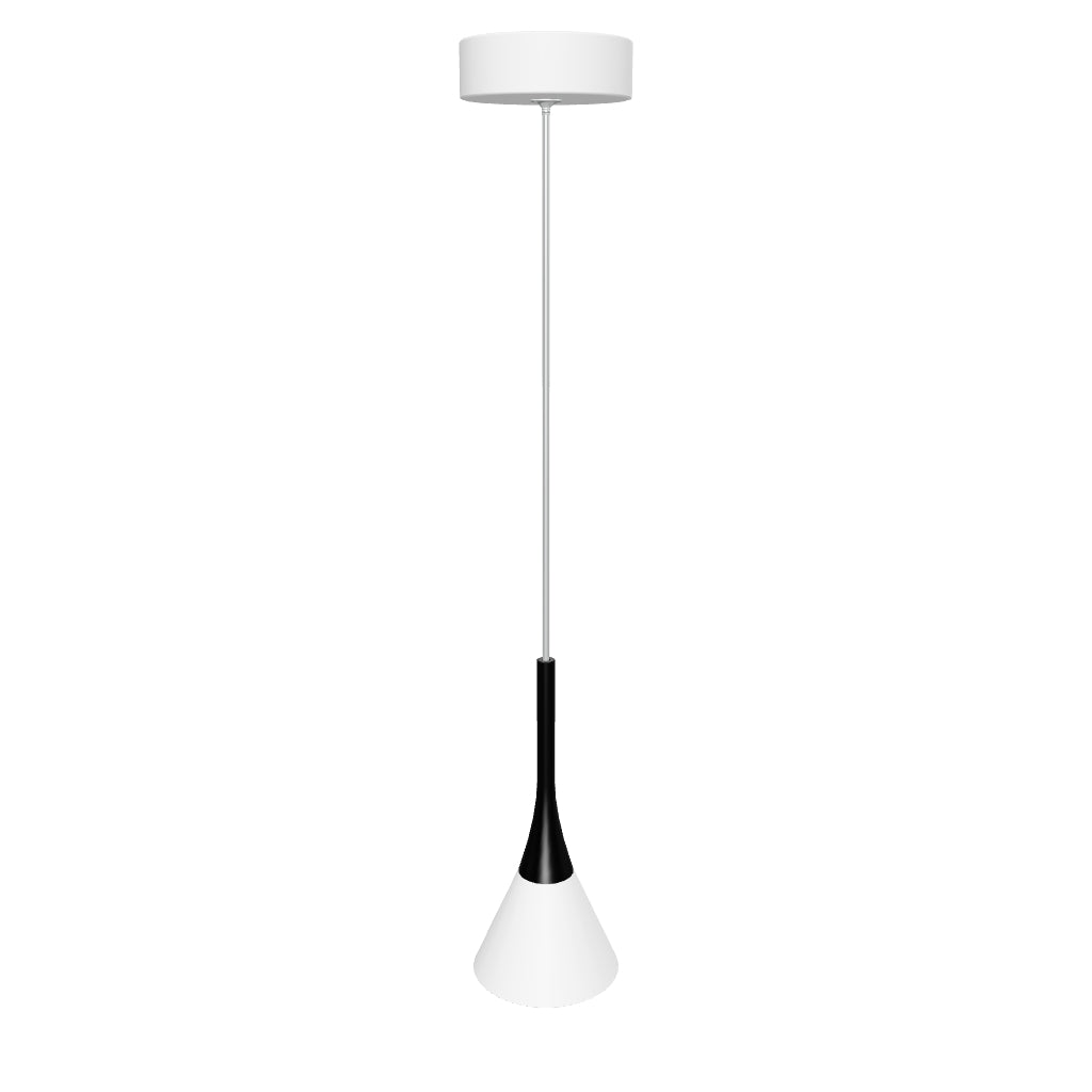 Modern LED Pendant Light Fixture, Dimmable, 3000K (Warm White), Sand White (3362-1F)