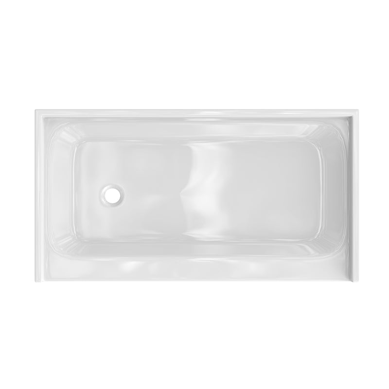 Shower Tray - Left Drain Single Threshold - Acrylic and Fiberglass - 60 X 32 X 5.5