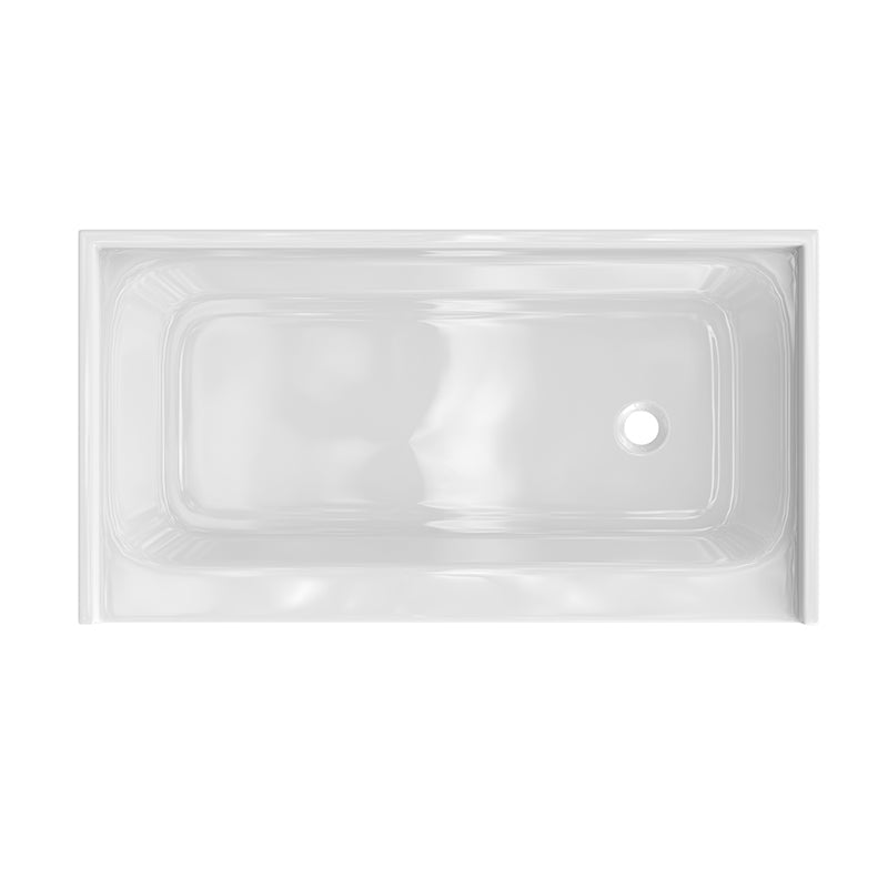 Shower Tray - Right Drain Single Threshold - Acrylic and Fiberglass -  60 X 32 X 5.5