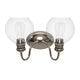 Clear Glass Bathroom Light Fixtures