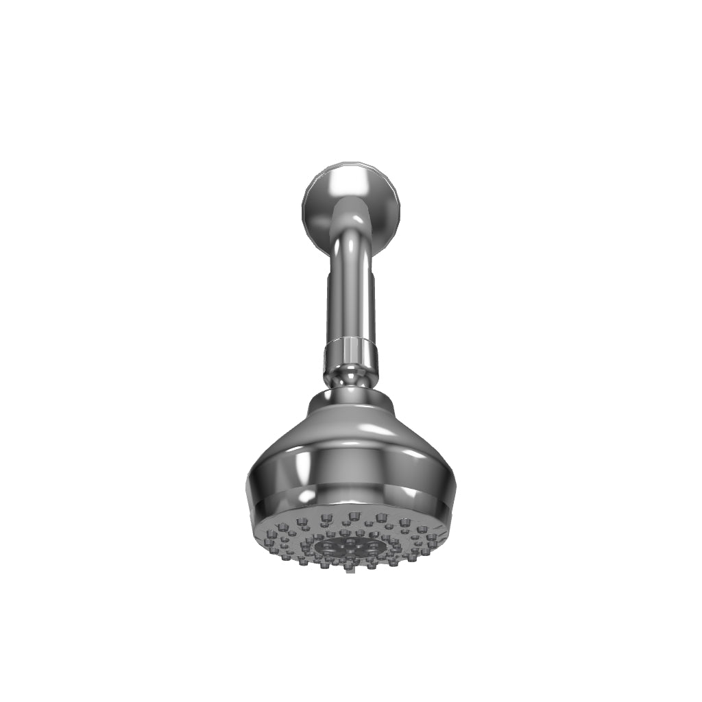 Shower Head 6-Settings, Soft Self-Cleaning Nozzles, Without ABS Shower Arm, ABS Ball Joint