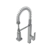 Pull Down Kitchen Faucet with Semi Pro Single Handle in Polished Chrome