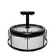 Semi Flush Mount Ceiling Lights, Drum Shape, Matte Black Finish with Clear Glass Shade, E26 Base, UL Listed, Hallway Light Fixtures