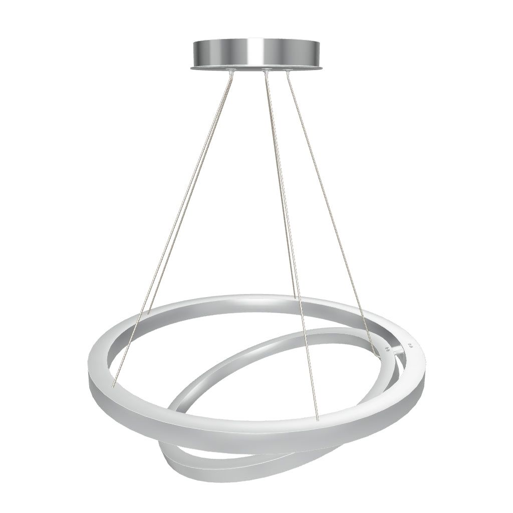 2-Ring, Circular LED Chandelier, 60W, 3000K, 2800LM, Dimmable, 3 Years Warranty