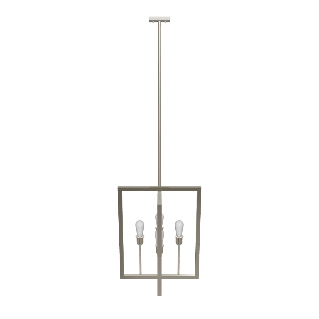 4-Light Modern Pendant Light Fixture, E26 Base